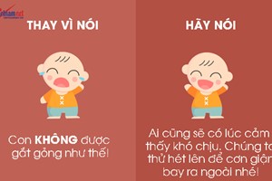 9 câu nói hữu hiệu thay vì nói “không” với trẻ